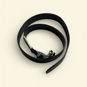 Lake Trail Sleek Black Leather Belt for Men
